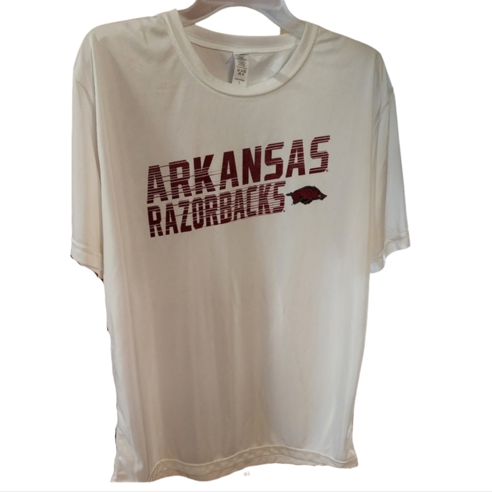 Arkansas‎ Razorbacks AWDis Men's Large White T-shirt